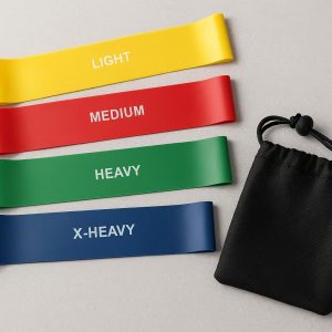 3 Portable Mini Resistance Bands for Travel & On-the-Go Fitness